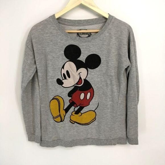 Disney Sweaters - Disney Mickey Mouse Graphic Crew Neck Sweater XS